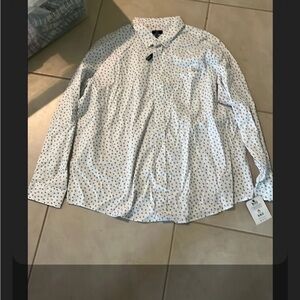 NWT 3XL long sleeve button down shirt 1410